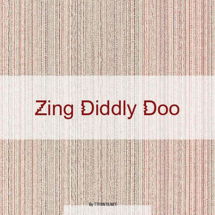 Zing Diddly Doo example